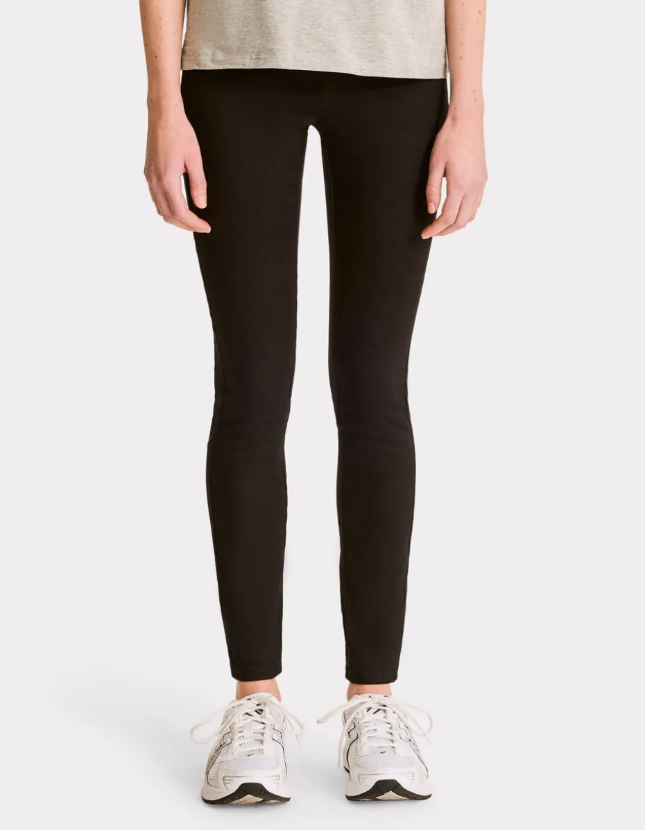 Jegging met hoge taille - zwart