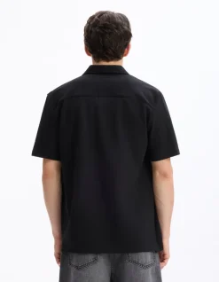 Jersey shirt regular fit - zwart