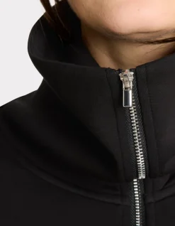 Joggingjack met rits - zwart