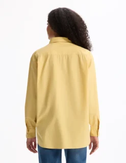 Katoenen blouse - geel