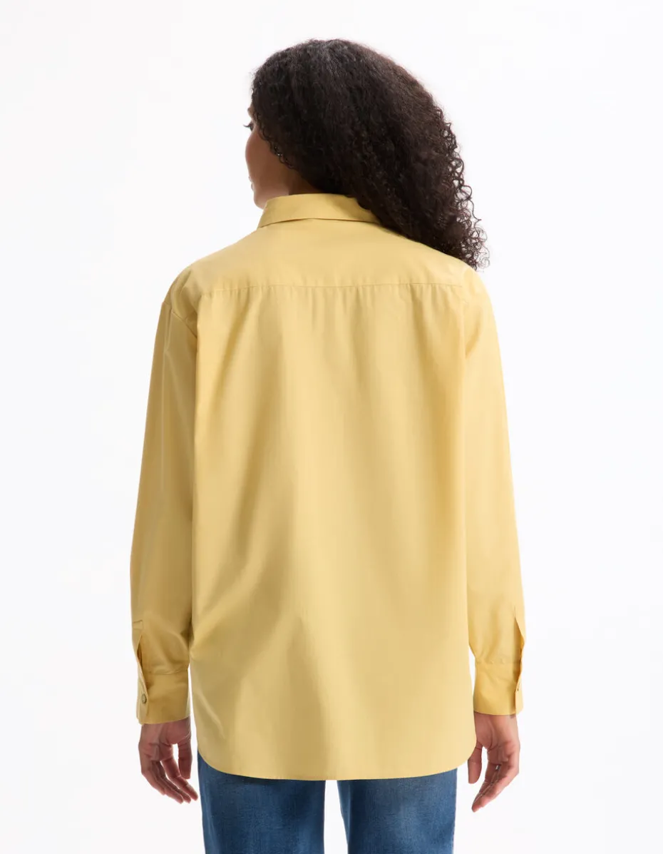 Katoenen blouse - geel