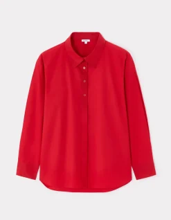 Katoenen blouse - rood