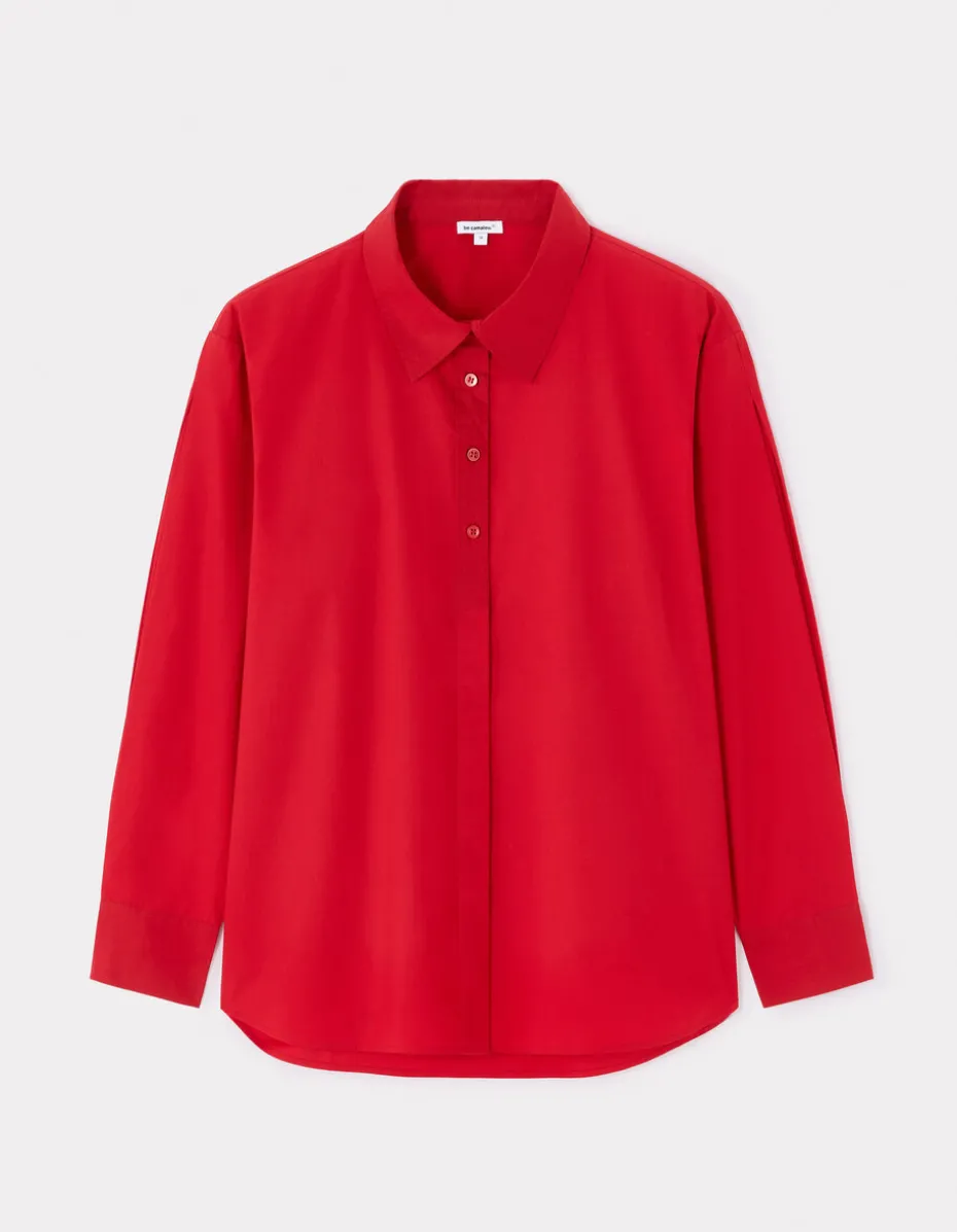 Katoenen blouse - rood