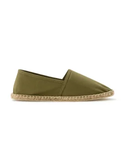 Katoenen canvas espadrilles - kaki
