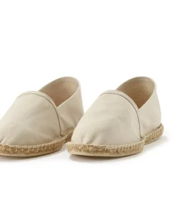 Katoenen canvas espadrilles - beige