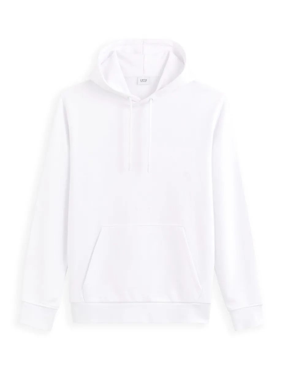 Katoenen hoodie - wit