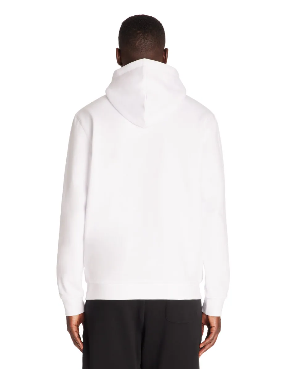 Katoenen hoodie - wit