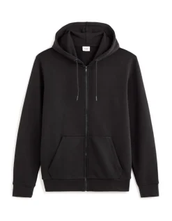 Katoenen hoodie - zwart