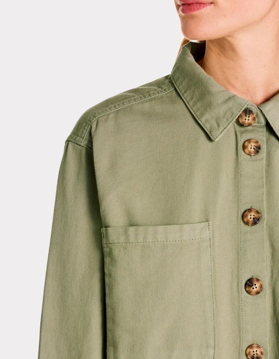 Katoenen overshirt - groen
