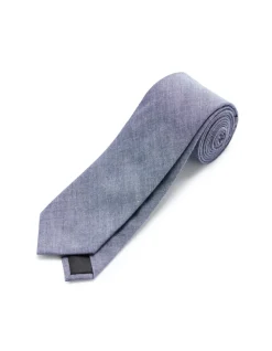 Katoenen stropdas - blauw