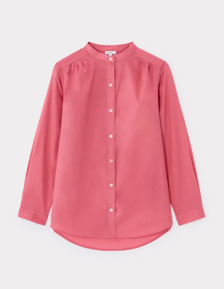 katoenen voile blouse - roze