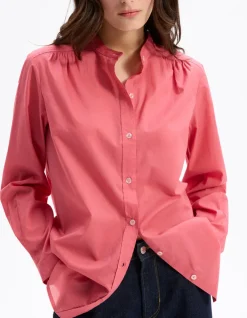 katoenen voile blouse - roze