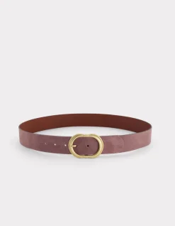Kleurrijke leren riem - paars