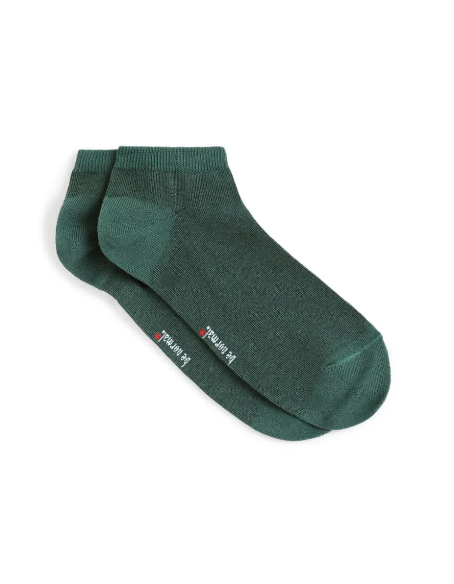 Korte katoenen sokken - kaki