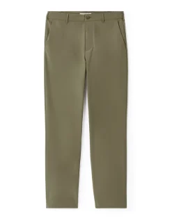 Kreukbestendige rechte broek - kaki