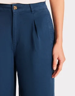 Lange geplooide broek - blauw
