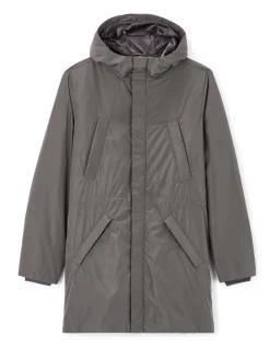 Lange parka - grijs
