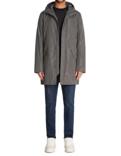 Lange parka - grijs