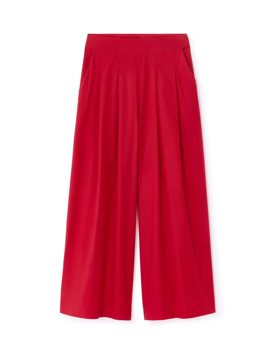 Lichte, vloeiende broek - rood