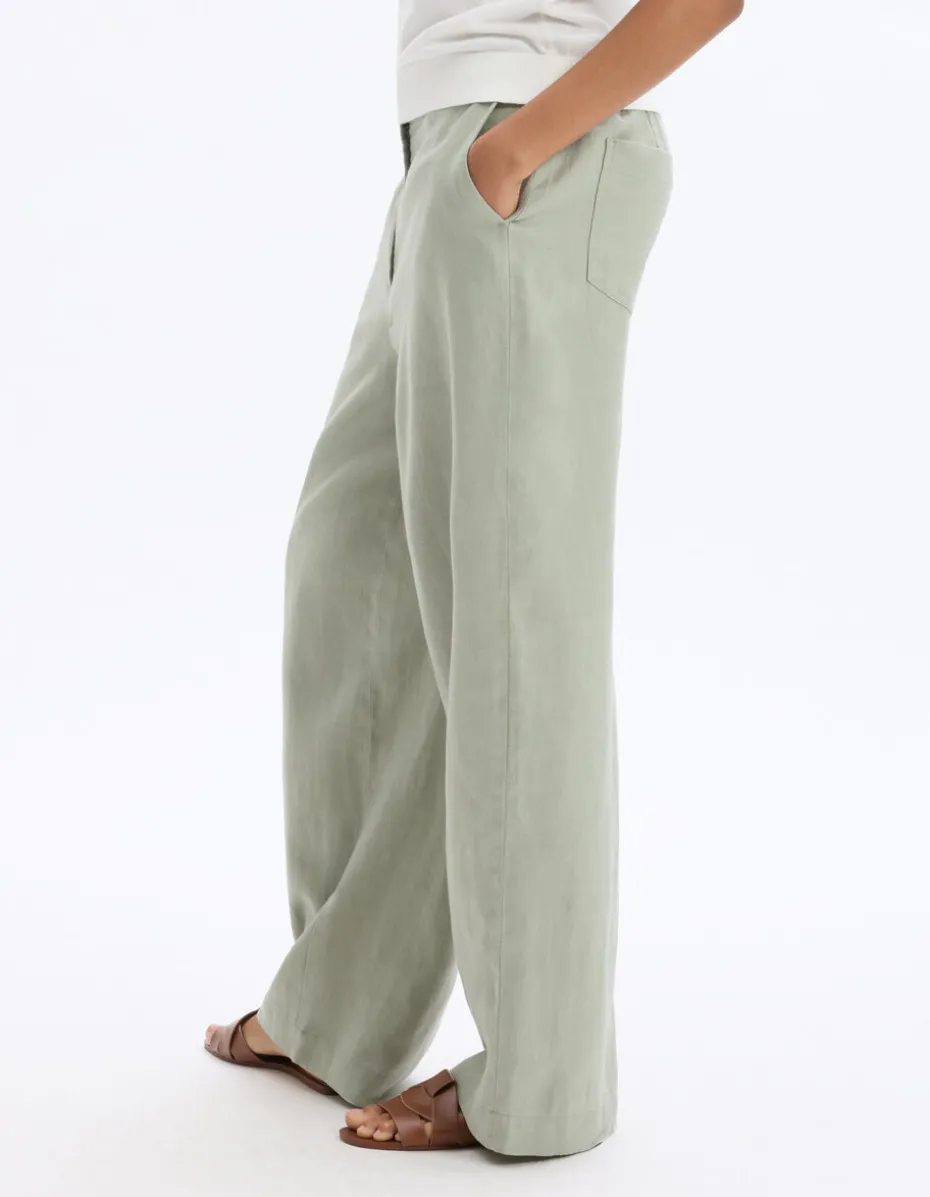 Linnen broek - groen