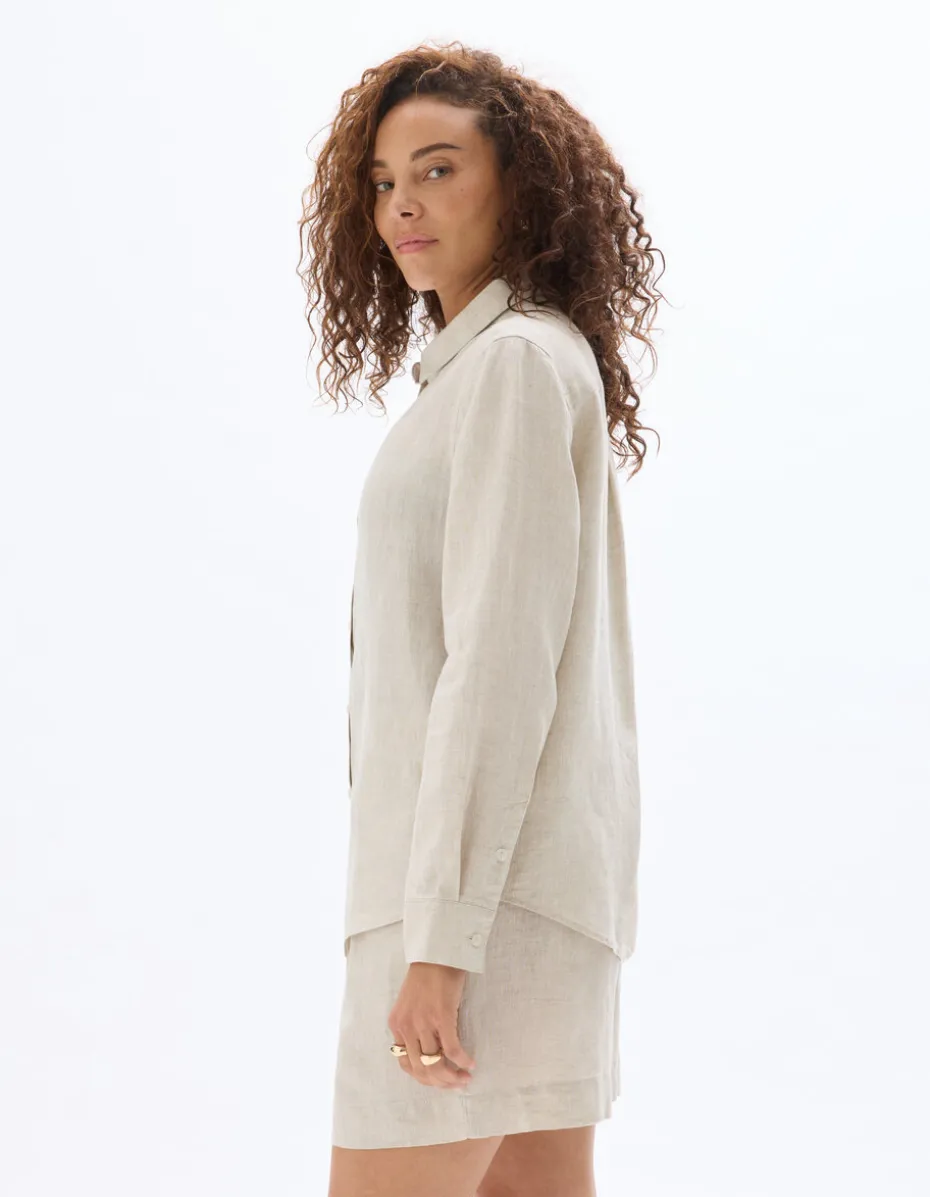 Linnen hemd - beige