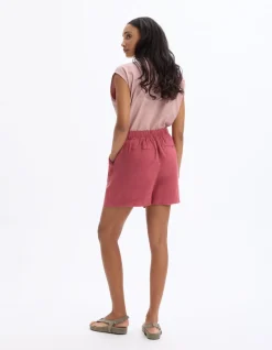 Linnen shorts - roze