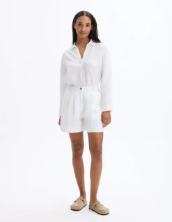 Linnen shorts - wit
