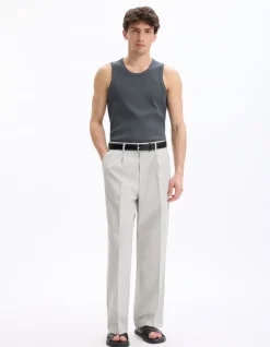 Loose pantalon 100% katoen - grijs