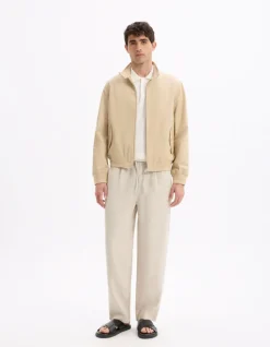 Loose pantalon 100% lin - ecru