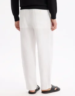 Loose pantalon 100% lin - wit