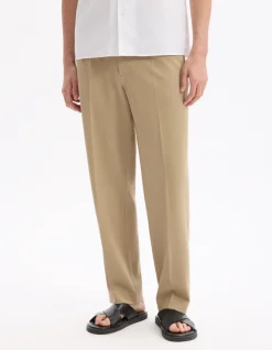 Loose stretch pantalon - beige