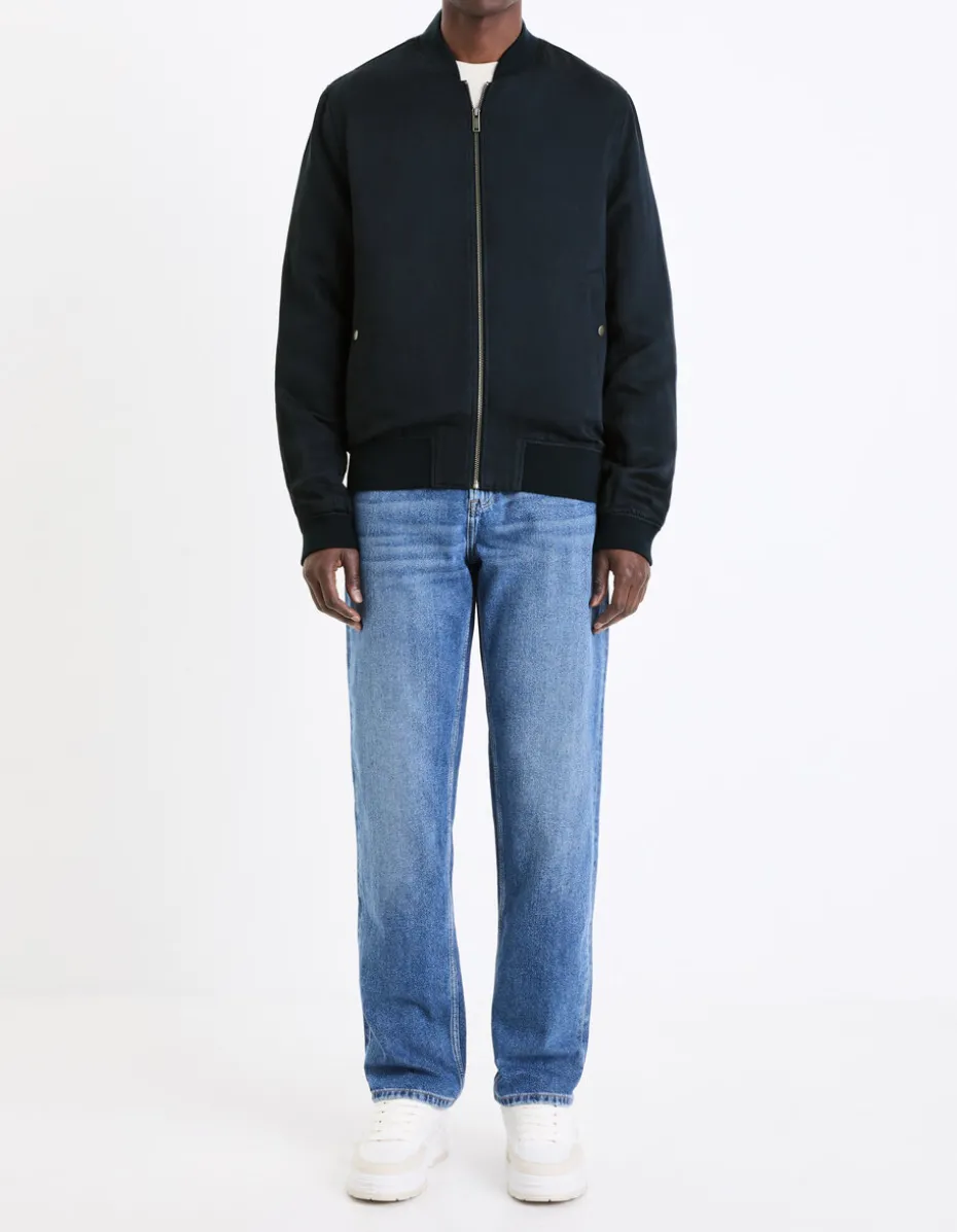 Lyocell en linnen mix bomber