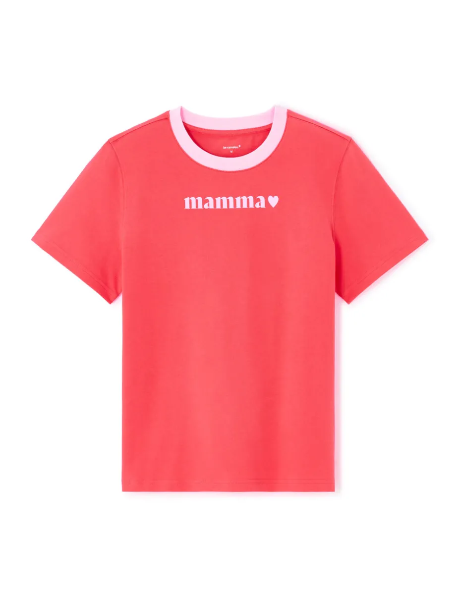Mamma T-shirt met opdruk – rood