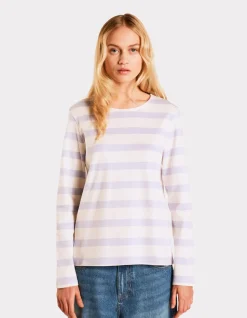 Matrozen T-shirt met lange mouwen - paars