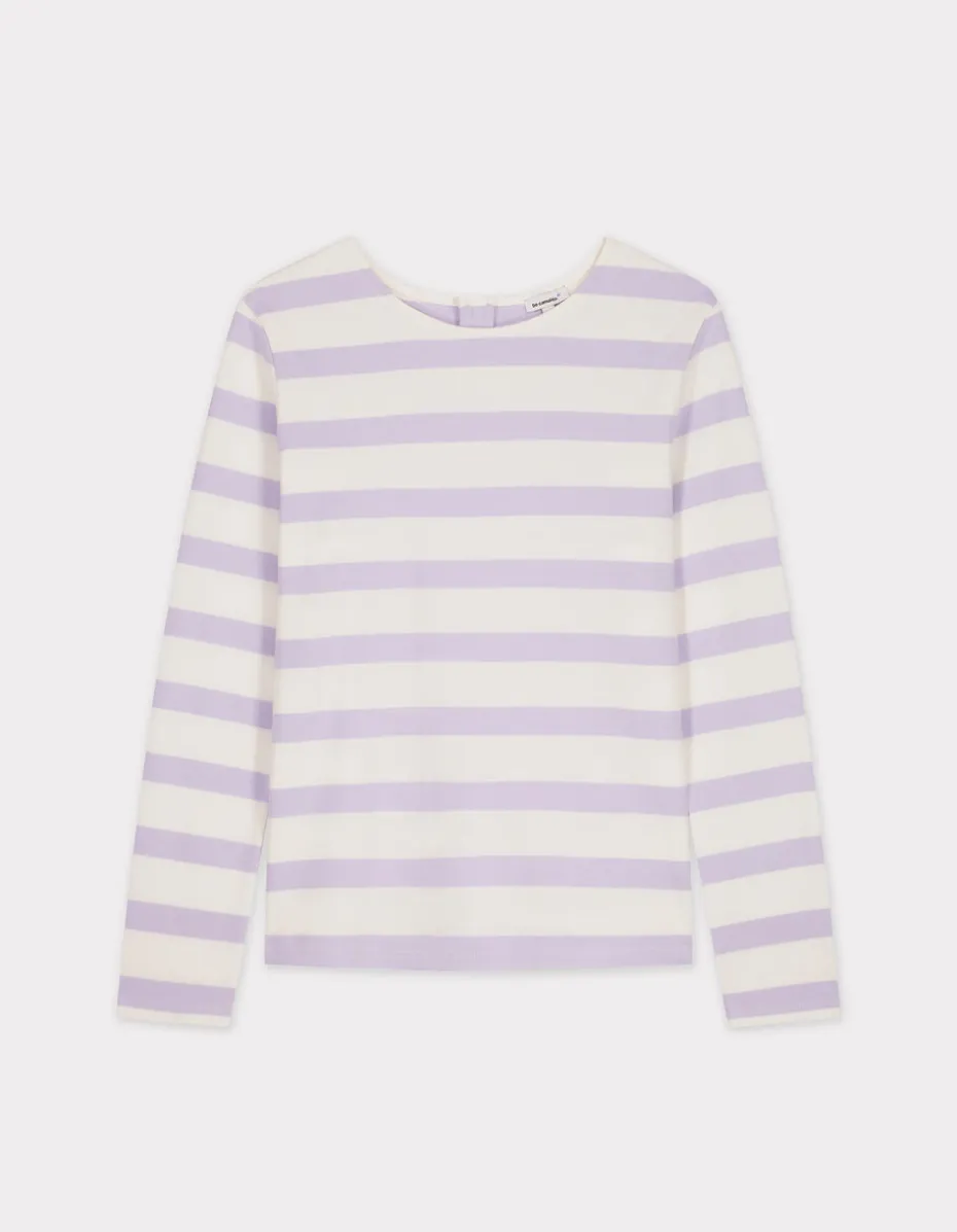 Matrozen T-shirt met lange mouwen - paars