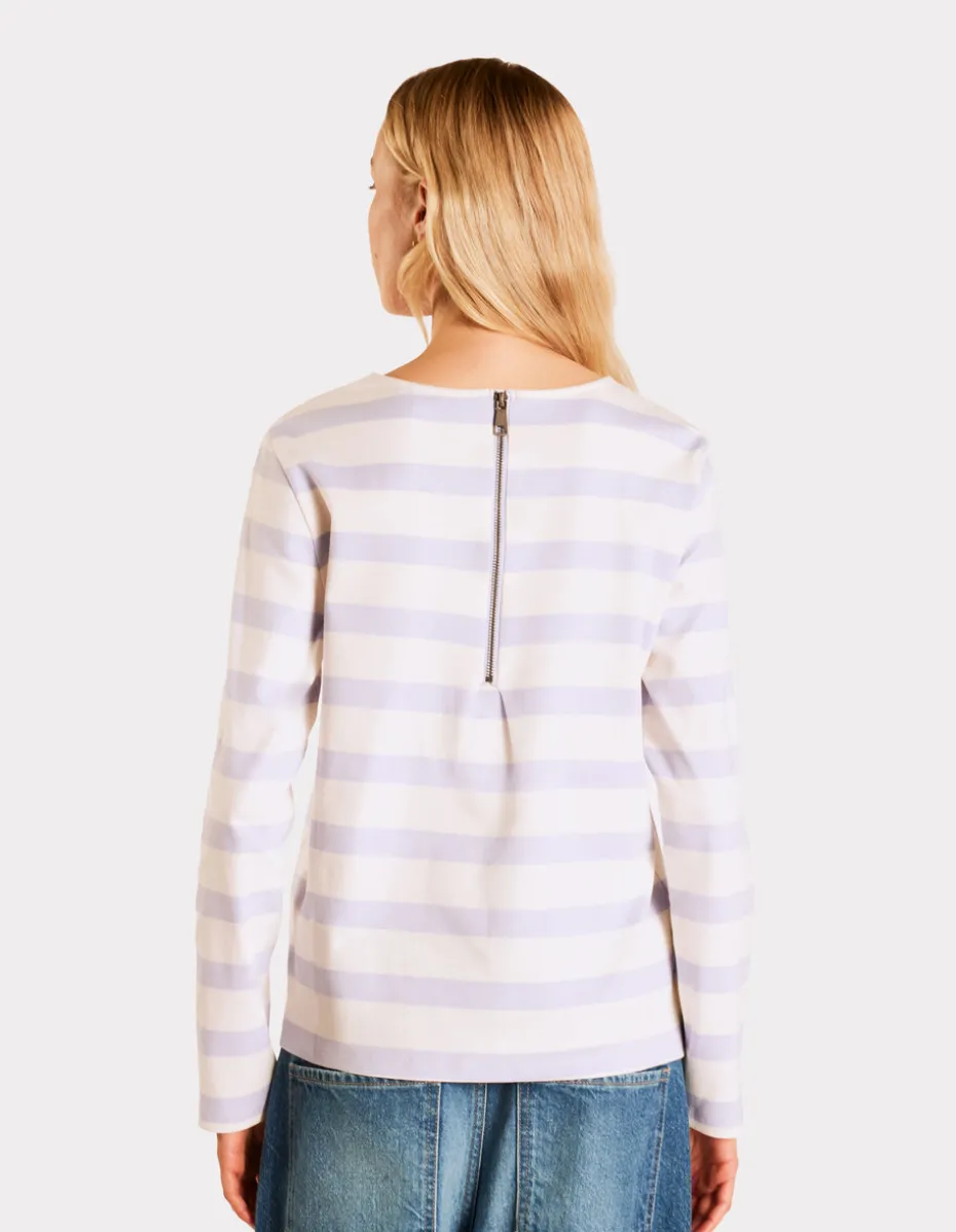 Matrozen T-shirt met lange mouwen - paars