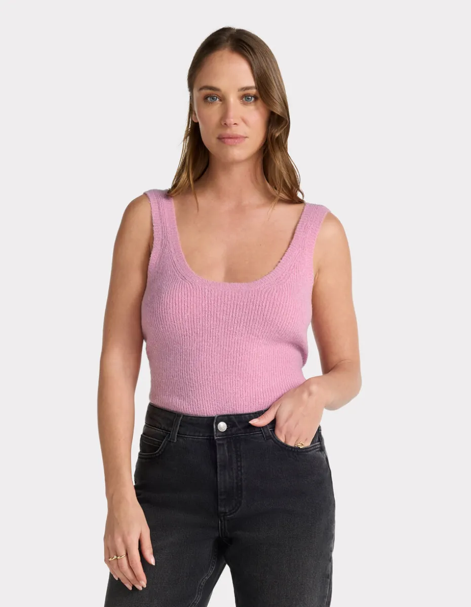 Mesh tanktop - roze