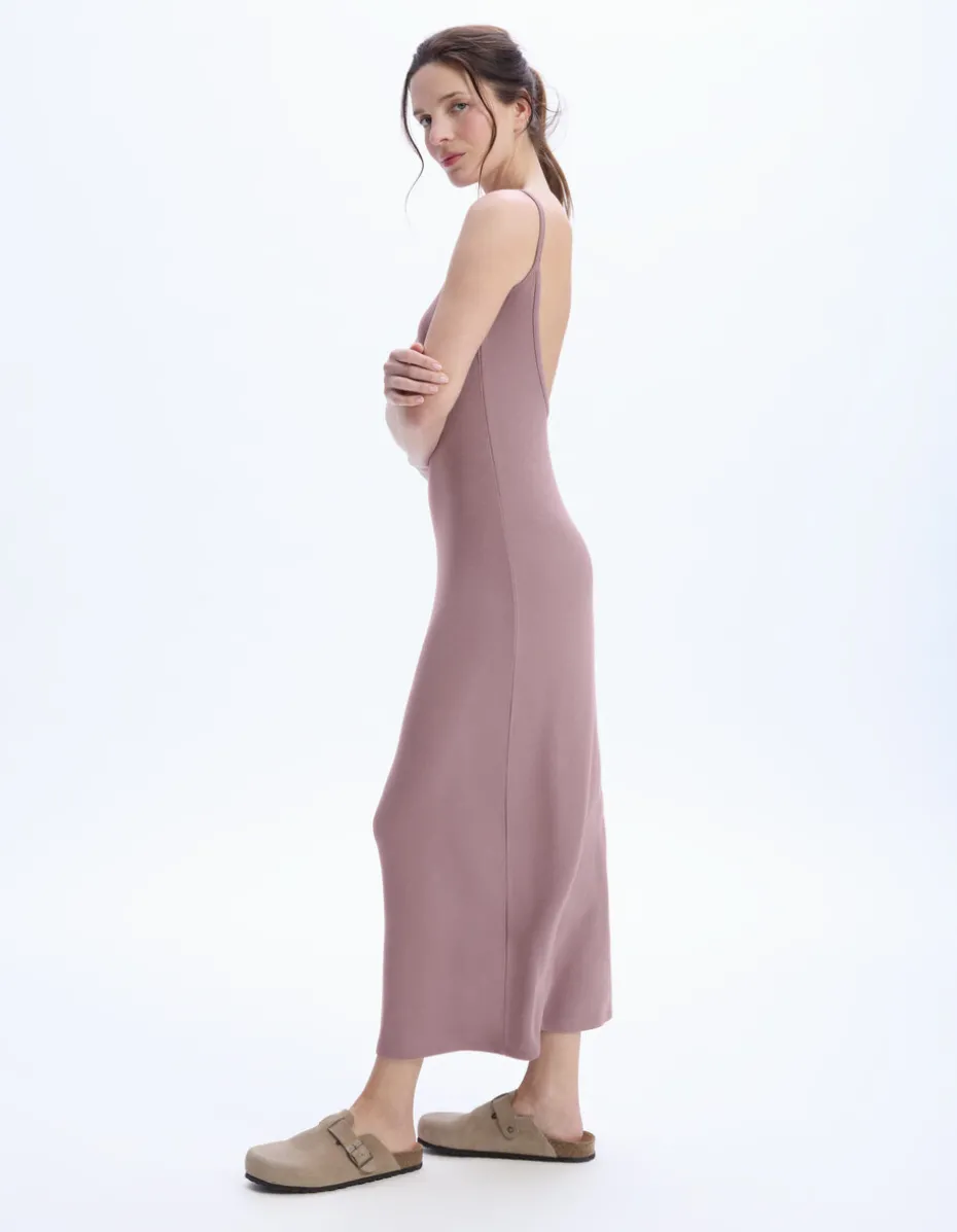Modal bodycon jurk - paars