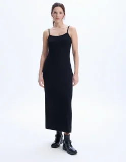 Modal bodycon jurk - zwart