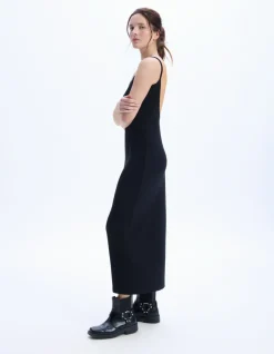 Modal bodycon jurk - zwart