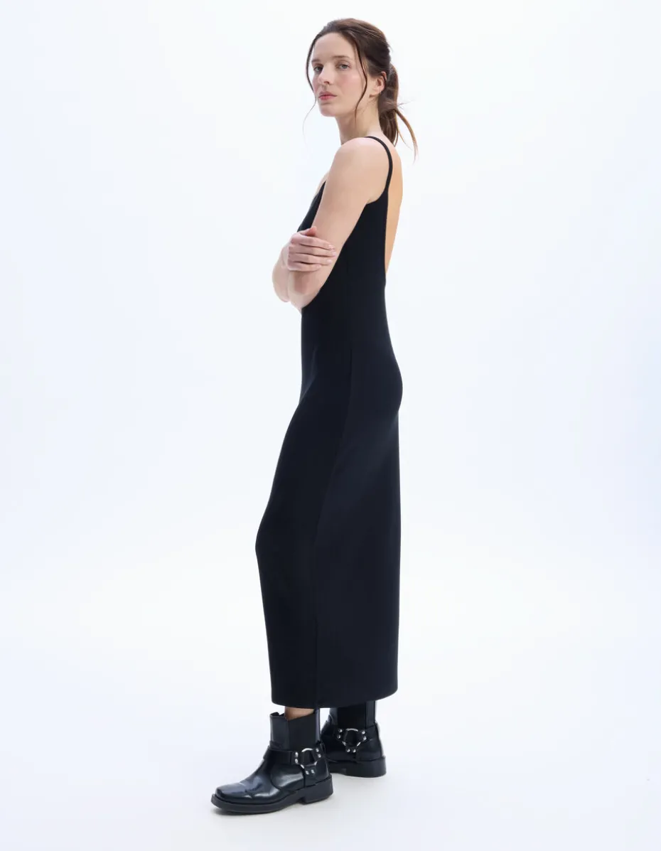 Modal bodycon jurk - zwart