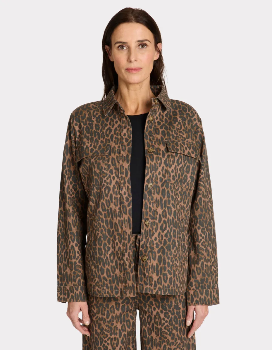 Multi-pocket jas - luipaard