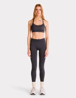Naadloze bralette met dunne bandjes - grijs