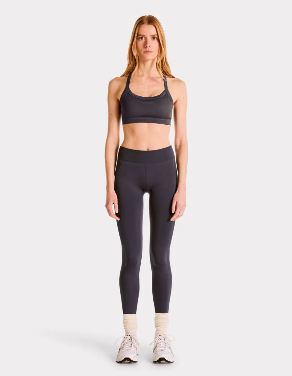 Naadloze bralette met dunne bandjes - grijs