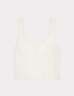 Naadloze top - ecru