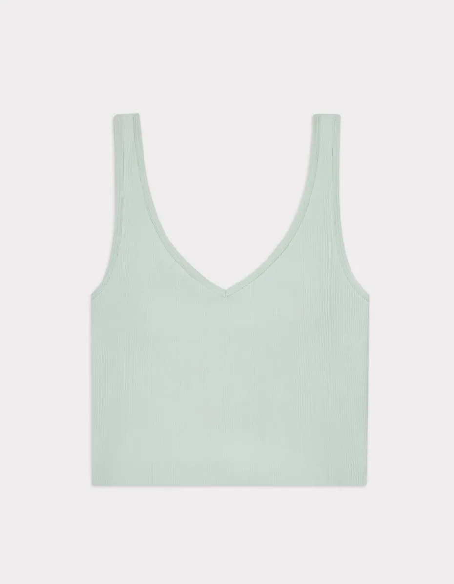 Naadloze top - groen