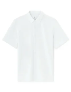Normaal jersey shirt - wit