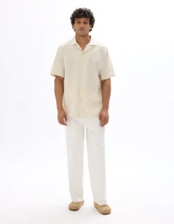 Overhemd Regular fit draad-na-draad 100% katoen - beige