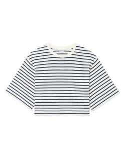 Oversized gestreept T-shirt - marine