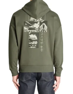 Oversized ronde hals sweatshirt 100% katoen - antraciet
